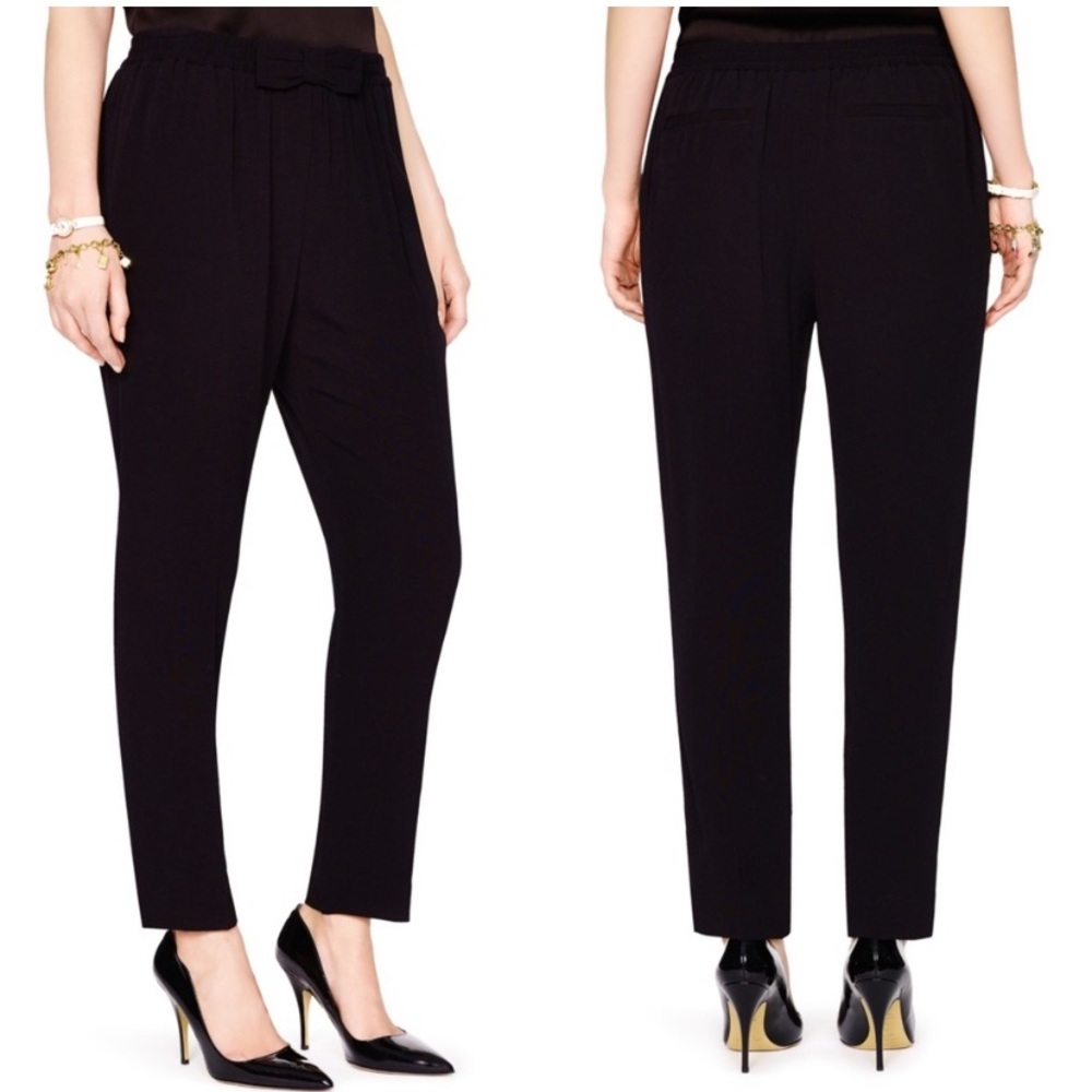 NWT Kate Spade Ria Pant “Fancy Meeting You” w/ Bow Accent - Size L